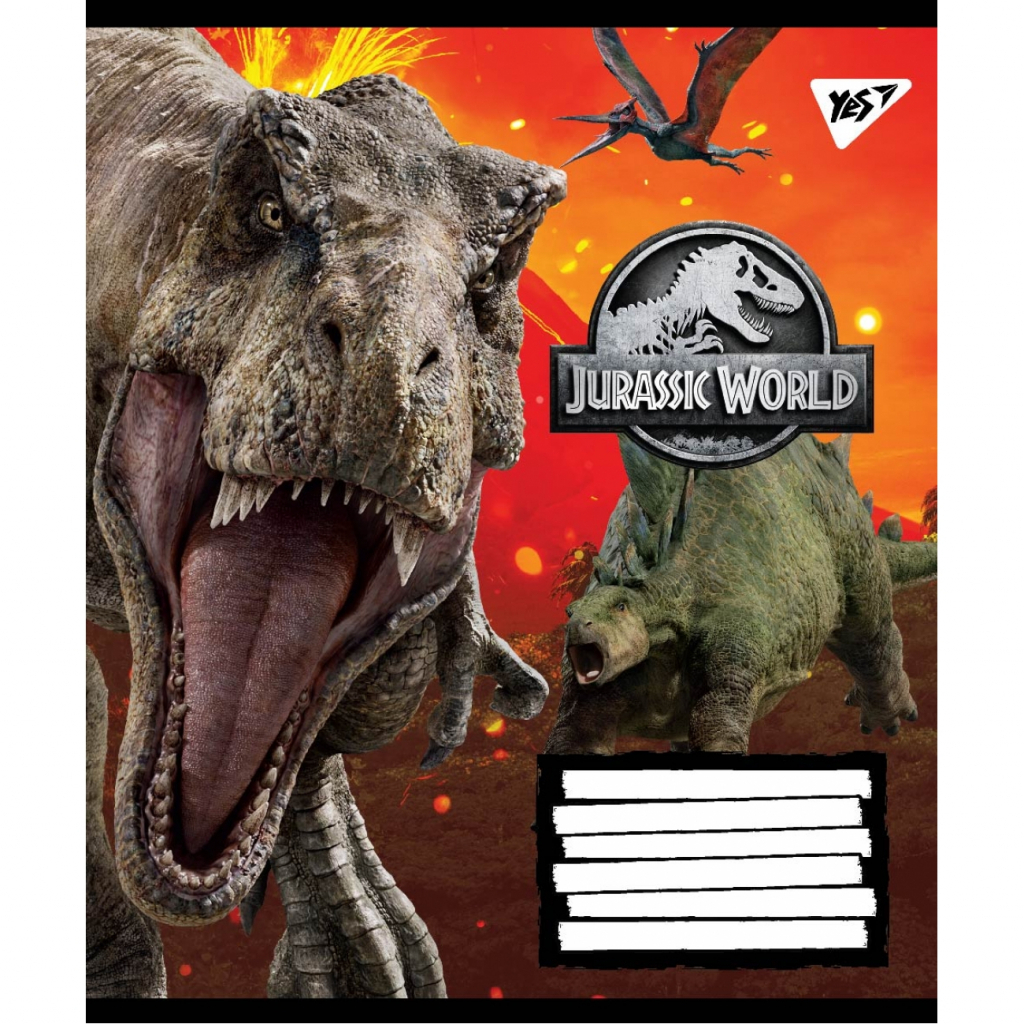 Зошит 12 кос. без д/л YES Jurassic World. Genetic failure, 765375 1