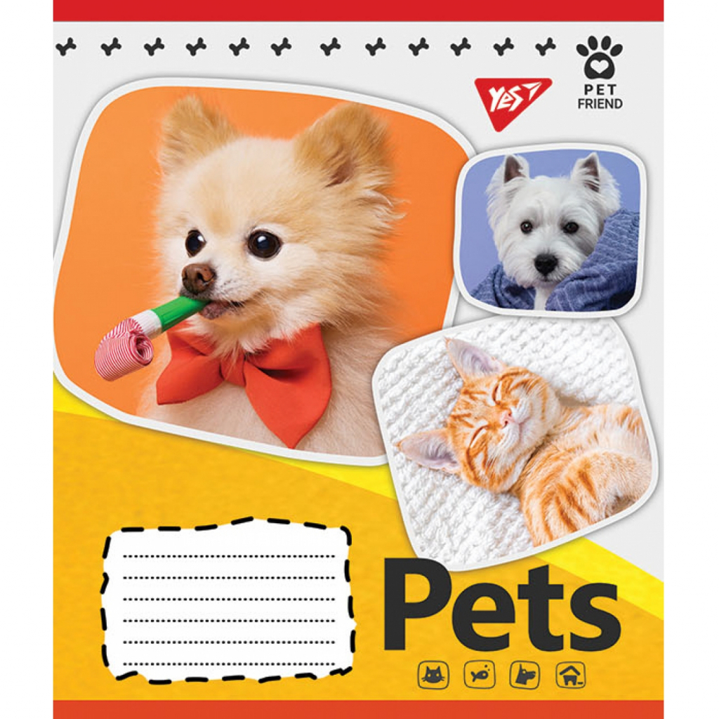 Зошит 12 кос. YES Pets shoot, 765372 2