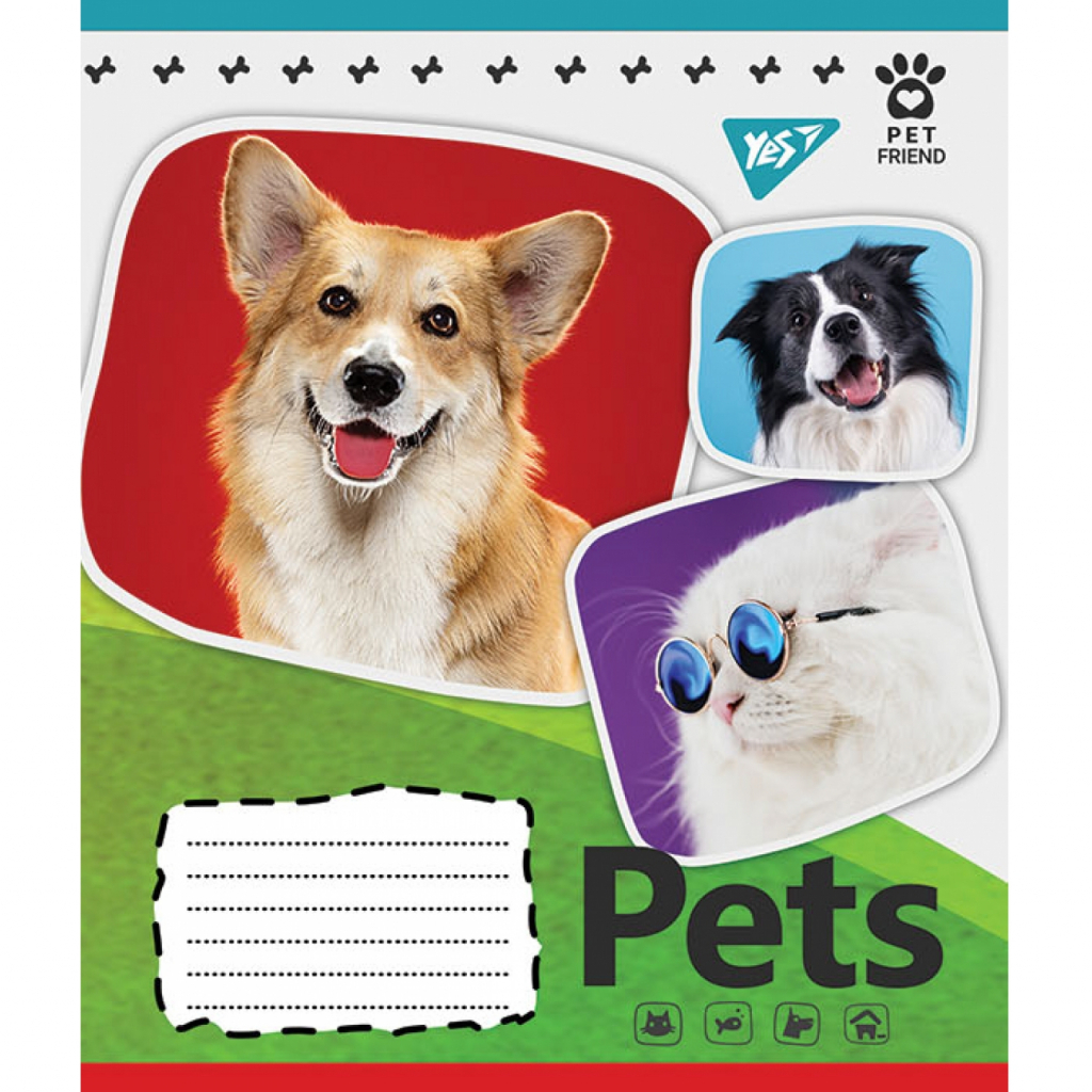 Зошит 12 кос. YES Pets shoot, 765372 3