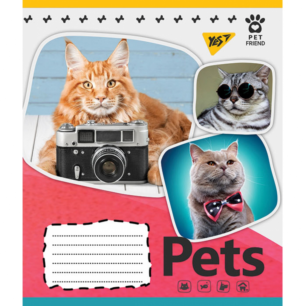 Зошит 12 кос. YES Pets shoot, 765372 4