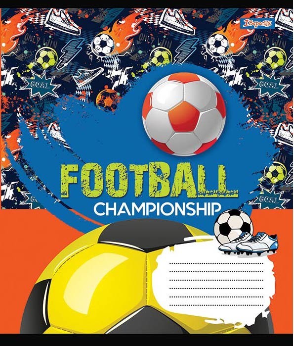 Тетрадь 24 лин. 1В Play the champs, 765348 1
