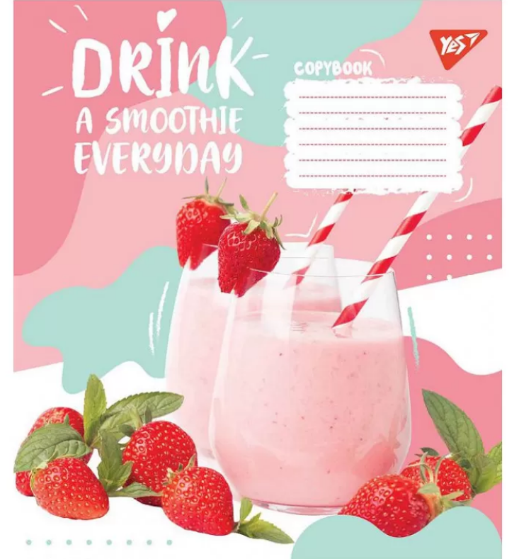 Тетрадь 12 лин. YES Smoothie, 765505 1