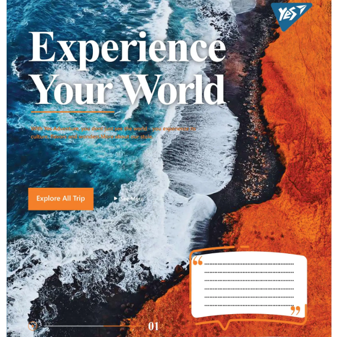Зошит 24 лін. YES Experience your world, 765536 1