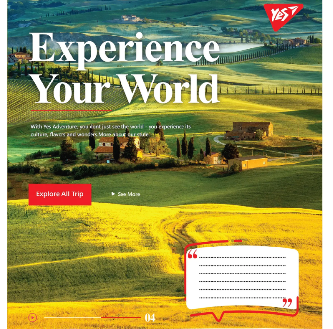 Зошит 24 лін. YES Experience your world, 765536 2