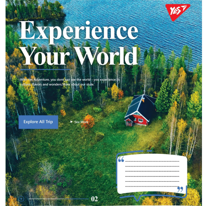 Зошит 24 лін. YES Experience your world, 765536 3