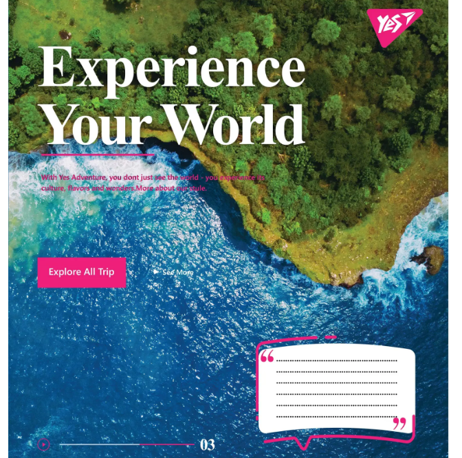 Зошит 24 лін. YES Experience your world, 765536 4