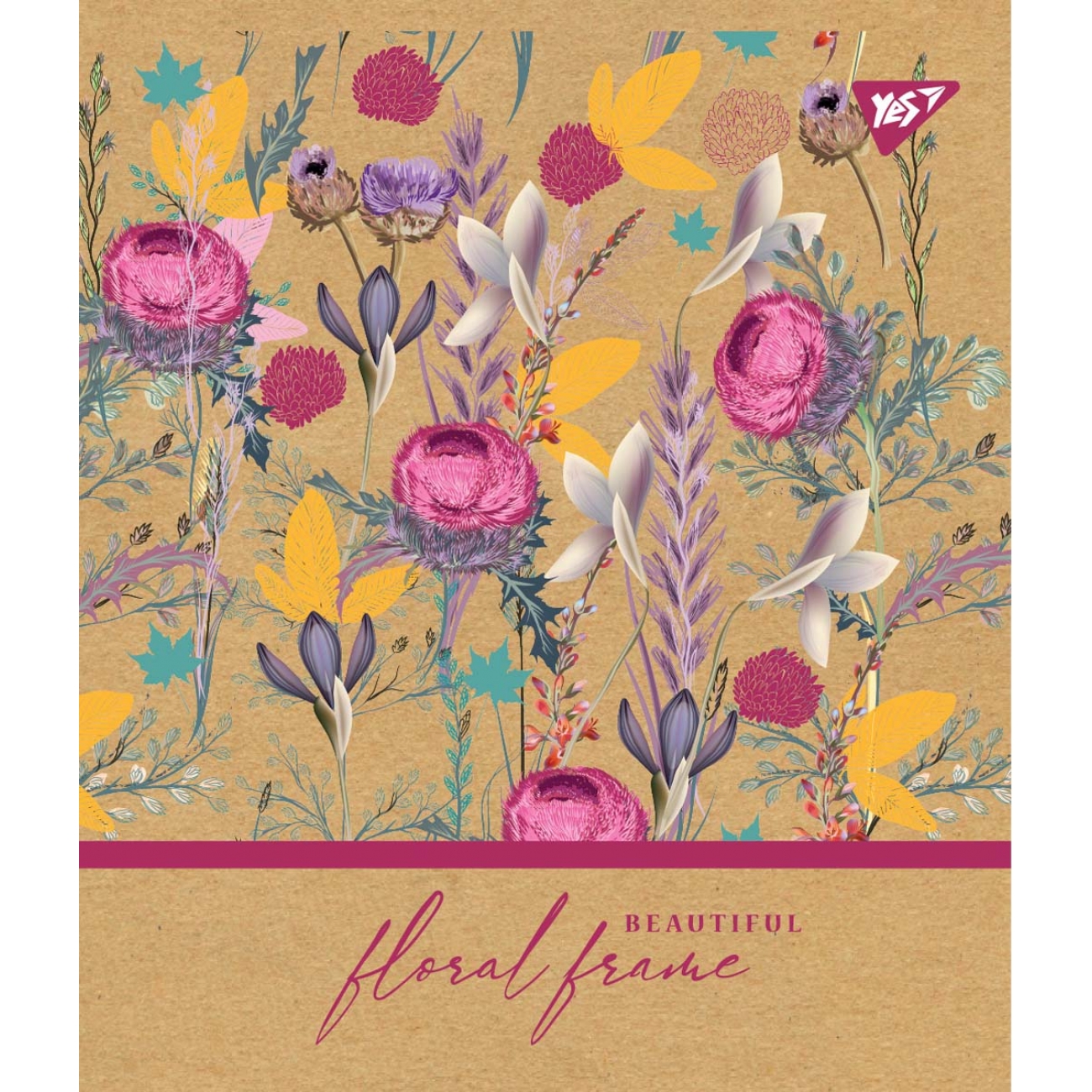 Зошит 18 лін. YES "Floral frame", 765091 3