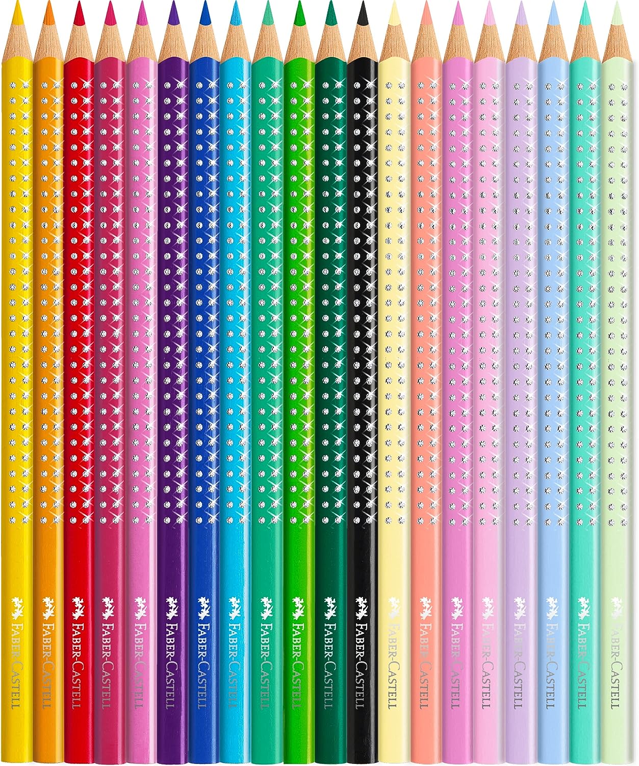 Набір олівців кольорових  12 кол.+8 Pastel в мет. коробці, 201971 Faber-Castell 2