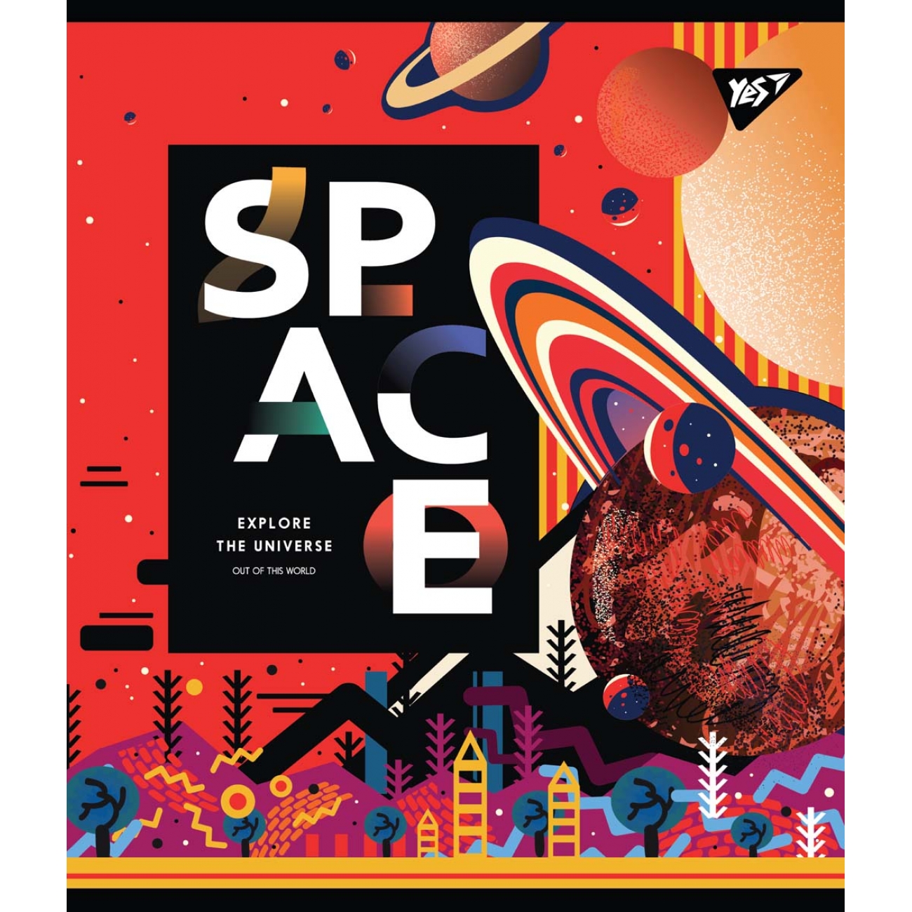 Тетрадь 48 кл. YES "Space abstract", 765278 1