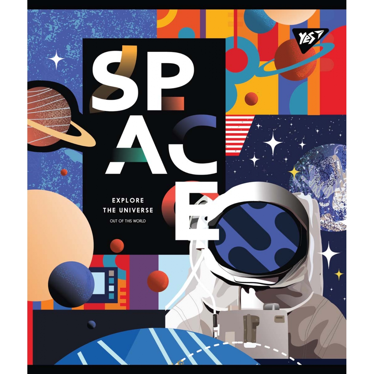 Тетрадь 48 кл. YES "Space abstract", 765278 2