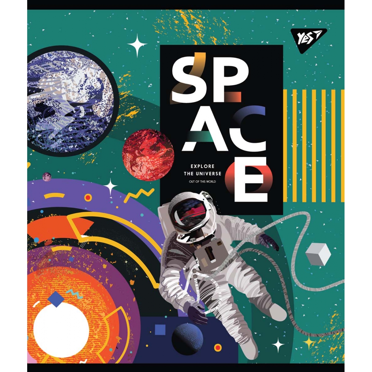 Тетрадь 48 кл. YES "Space abstract", 765278 3
