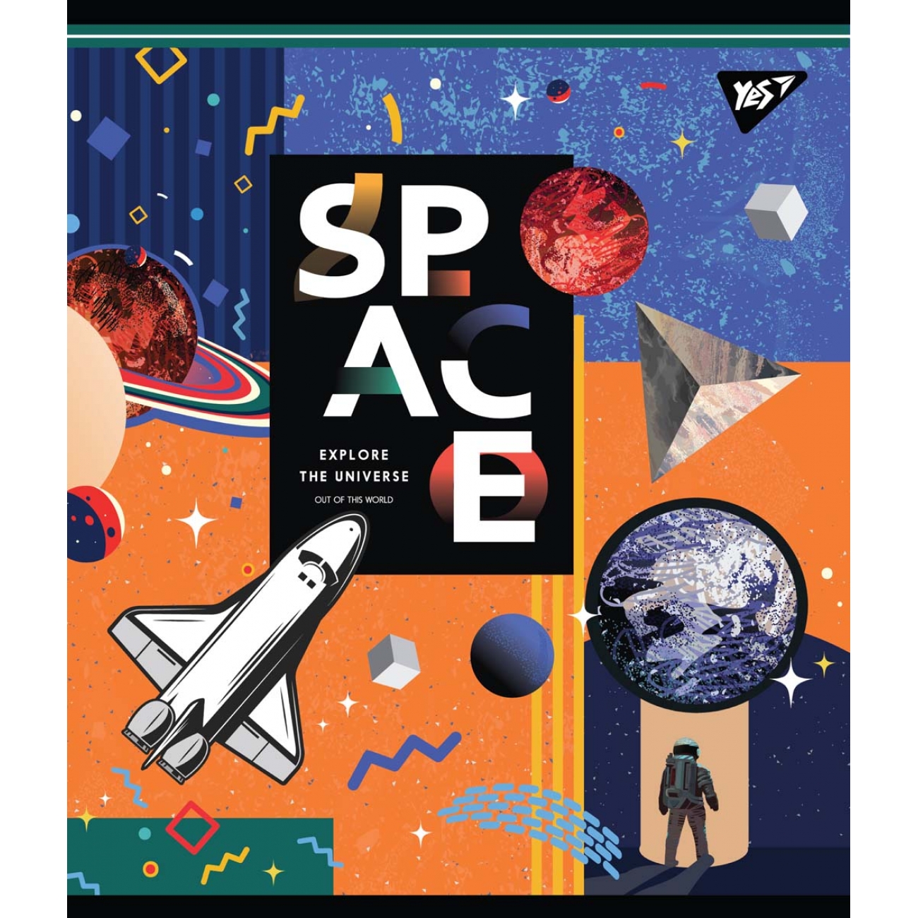 Тетрадь 48 кл. YES "Space abstract", 765278 4