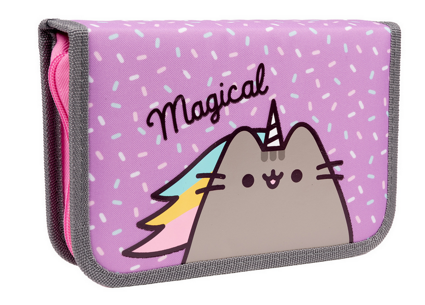 Пенал жесткий YES HP-02 "Pusheen", одинарный без клапана, 533398 1