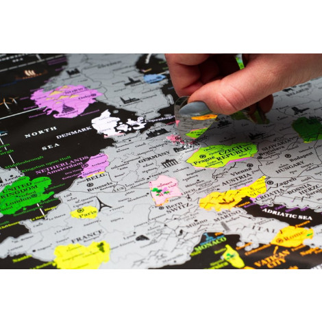 Скретч карта My Map Europe edition, 47*68 см (англ. яз.) ТМ "My Gift" 2