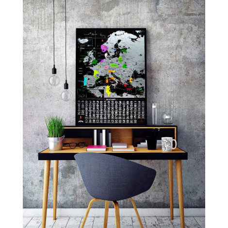 Скретч карта My Map Europe edition, 47*68 см (англ. яз.) ТМ "My Gift" 3
