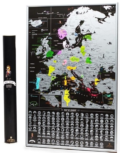 Скретч карта My Map Europe edition, 47*68 см (англ. яз.) ТМ "My Gift" 4