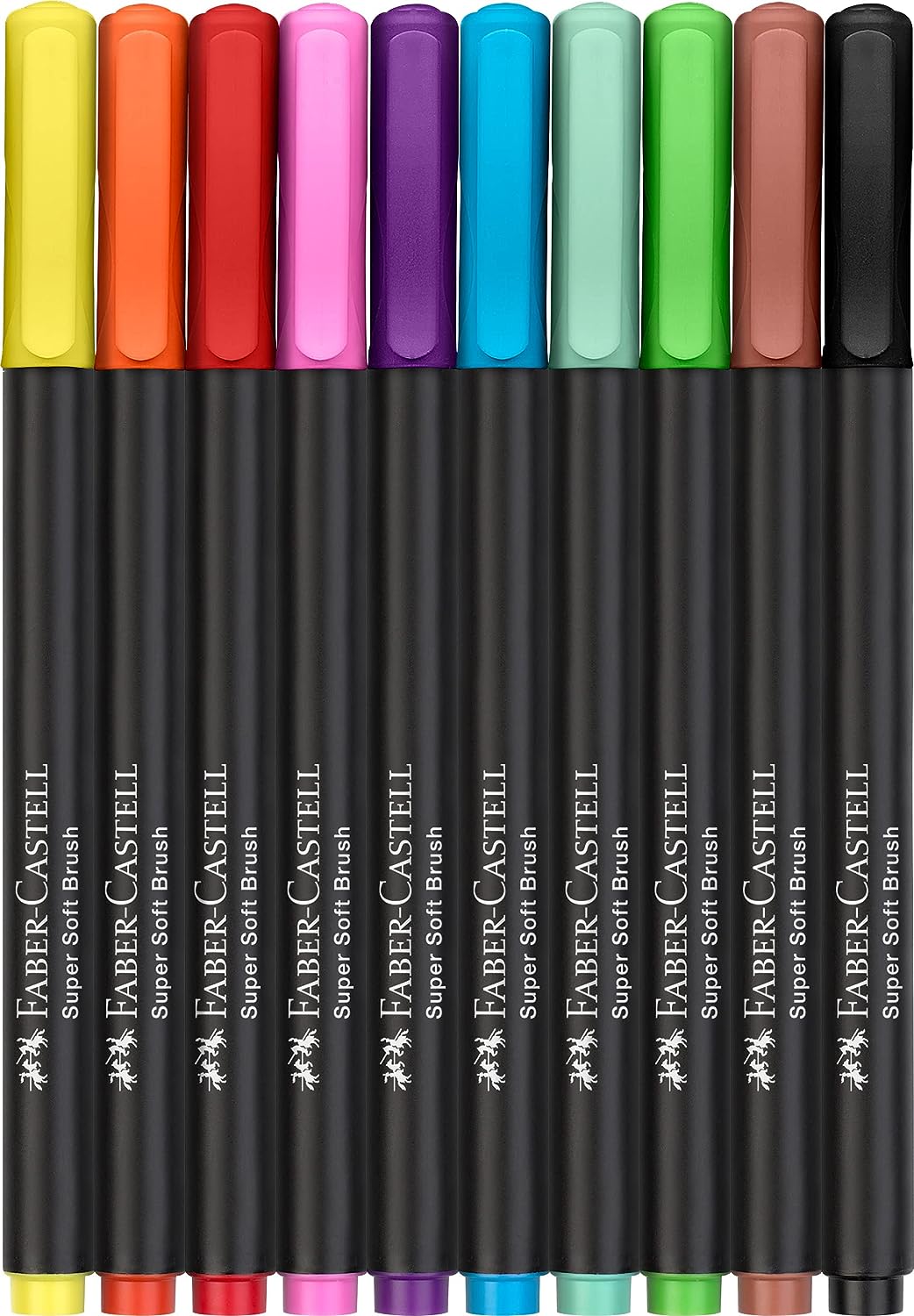 Фломастер-кисть 10 цв. Black Edition, картон, 116451 Faber-Castell 1