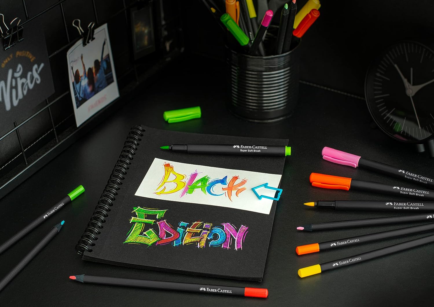 Фломастер-кисть 10 цв. Black Edition, картон, 116451 Faber-Castell 3