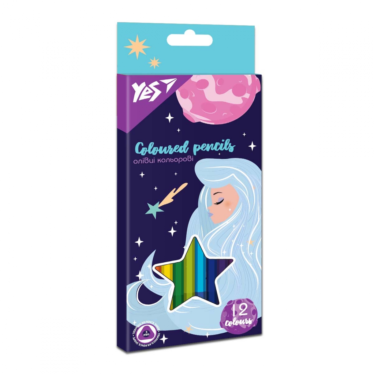 Олівці 12 кол. "Space Girl", 290654
