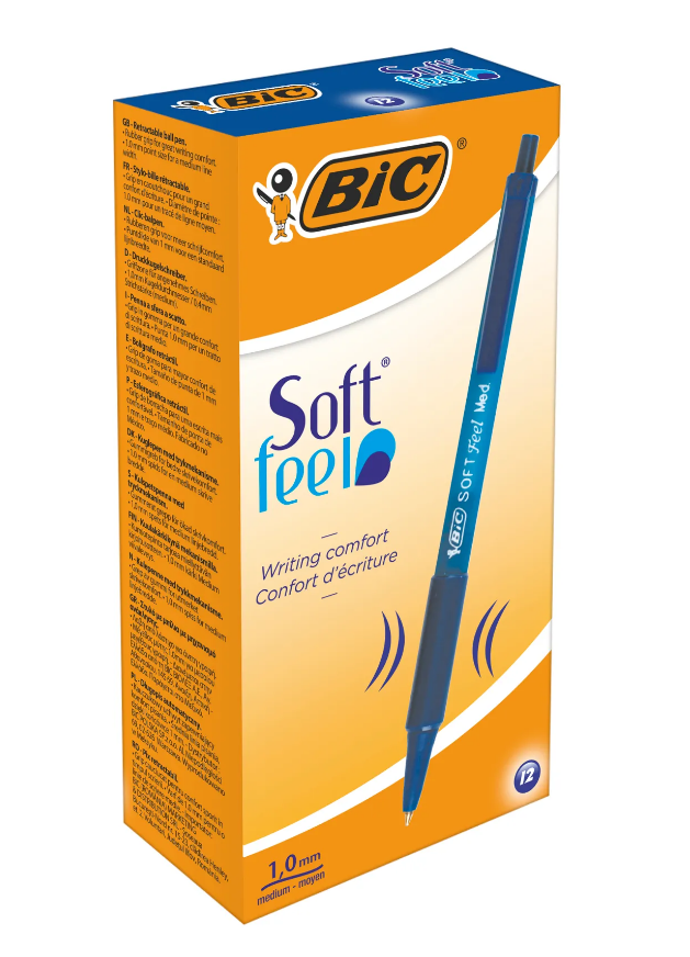 Ручка шариковая синяя Soft feel fine (med.), bc8373982 BIC 3