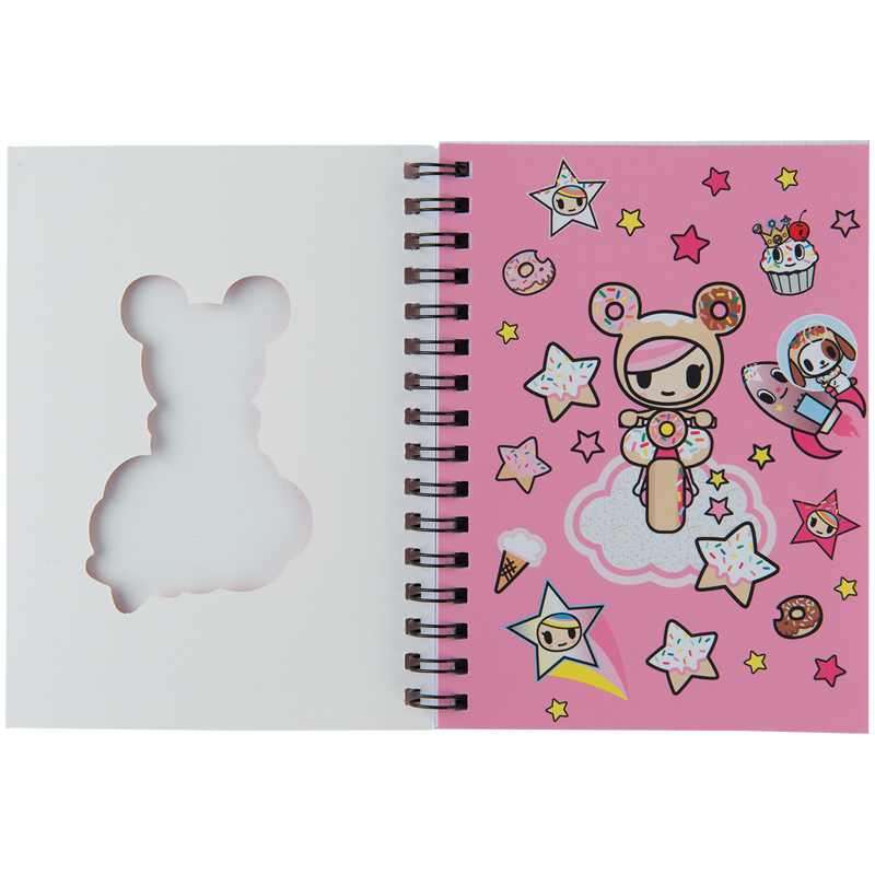Блокнот А6, 80 арк."Tokidoki", вирубка, спіраль, TK23-229 1