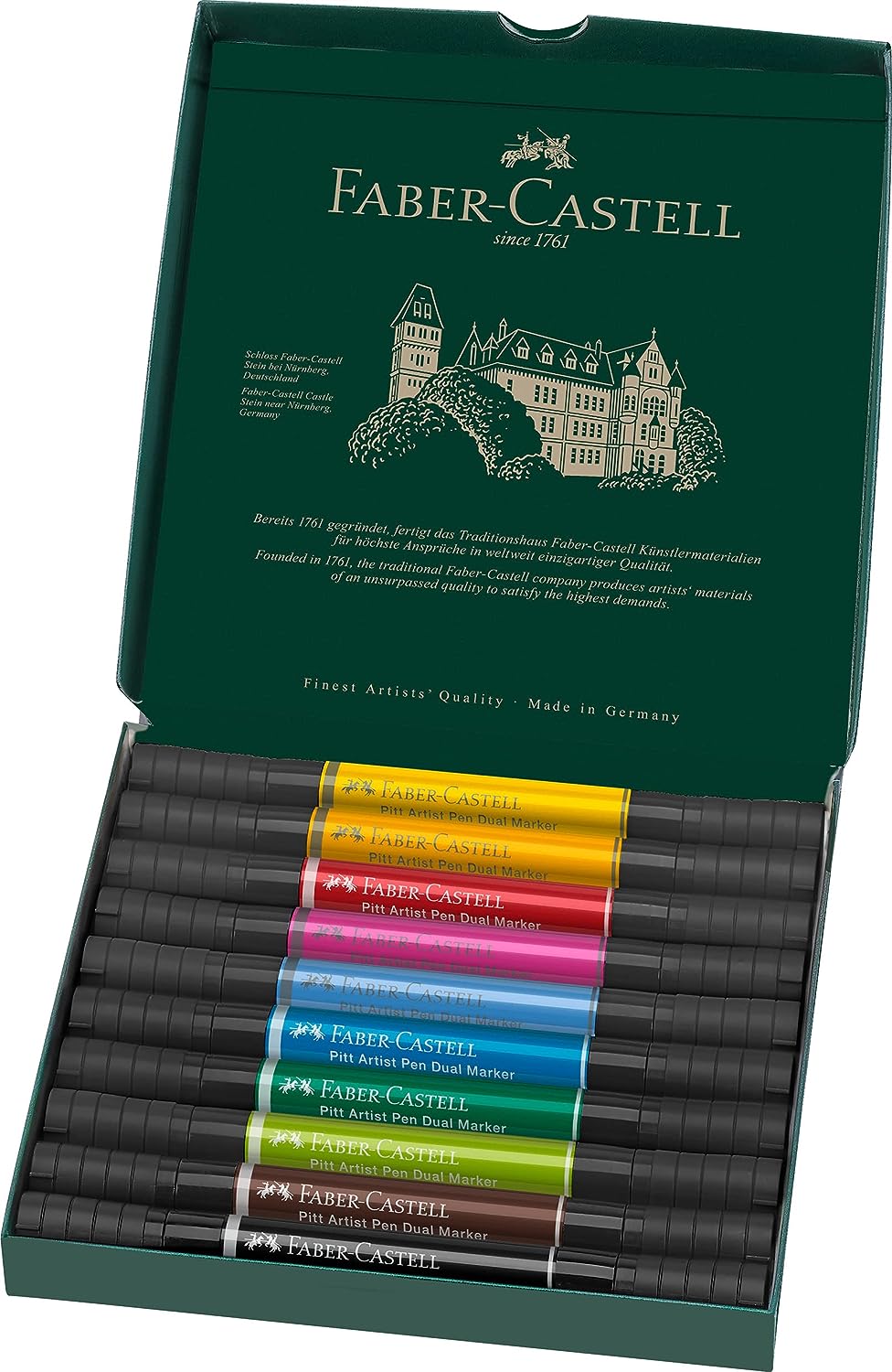 Набір маркерів РІТТ ARTIST PEN 10 шт., двосторонні, 162010 Faber-Castell 1
