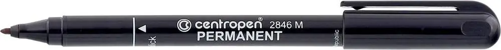 Маркер 2846 Permanent, 1 мм чорний CENTROPEN