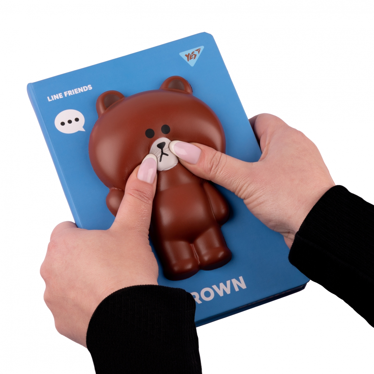 Блокнот-сквиш А5/128 лин. "Line Friends. Brown", 151802 4