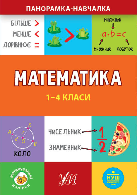 Посібник "Панорамка-навчалка. Математика. 1-4 класи" (у) (9936)