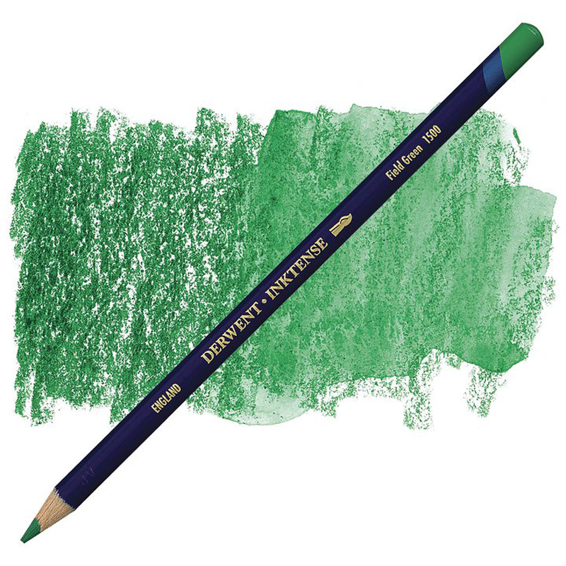 Карандаш акв. "Inktense" (Имитация кит. туши) 1500 Зеленый полевой
