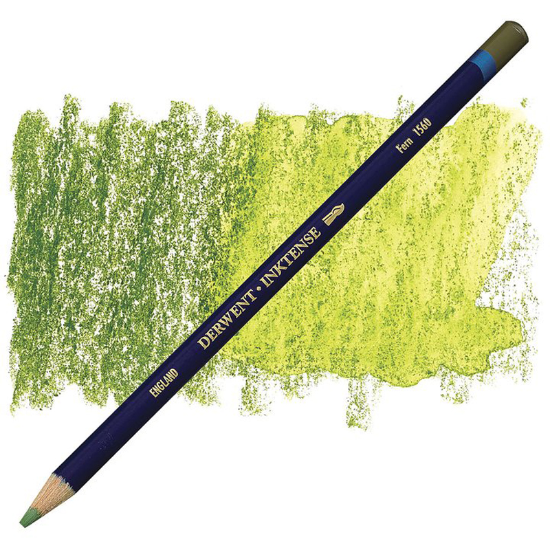 Карандаш акв. "Inktense" (Имитация кит. туши) Зеленый мох, Derwent