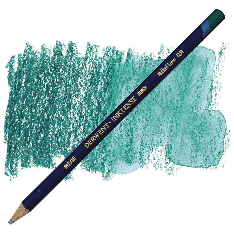 Карандаш акв. "Inktense" (Имитация кит. туши) Зеленый селезень, Derwent