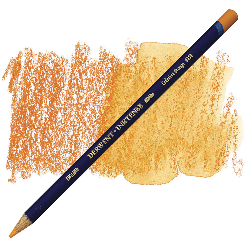 Карандаш акв. "Inktense" (Имитация кит. туши) Кадмий оранжевый, Derwent