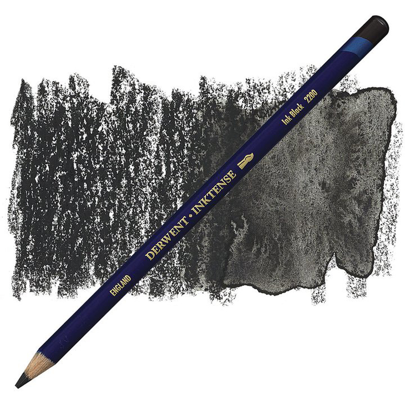 Карандаш акв. "Inktense" (Имитация кит. туши) Черный, Derwent