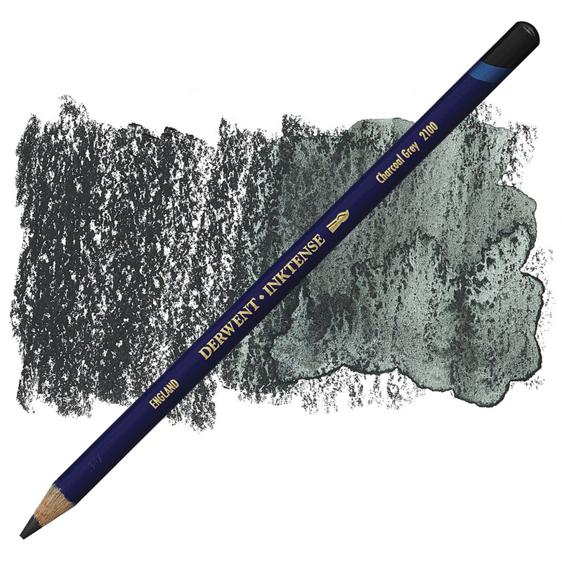 Карандаш акв. "Inktense" (Имитация кит. туши) 2100 Угольный серый