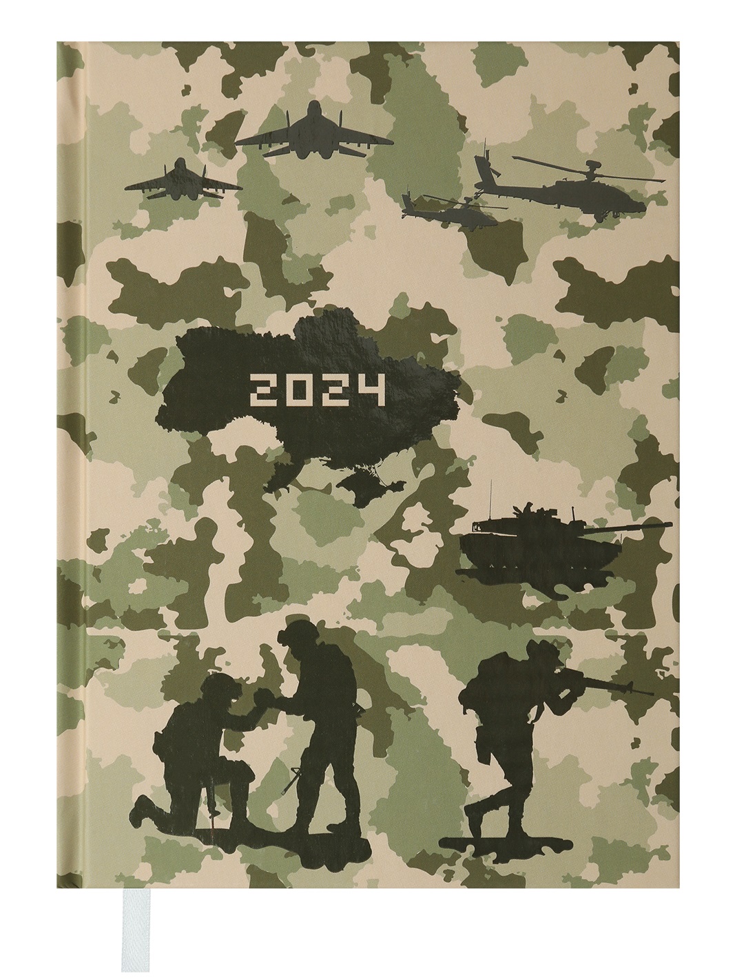Ежедневник датированный A5, 2024, Heroes, оливковый, BM.2189-36