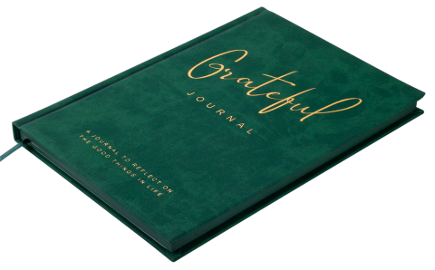 Блокнот діловий Grateful А5 96 арк. чистий, обкл. штучна шкіра, зелений, BM.295019-04 2