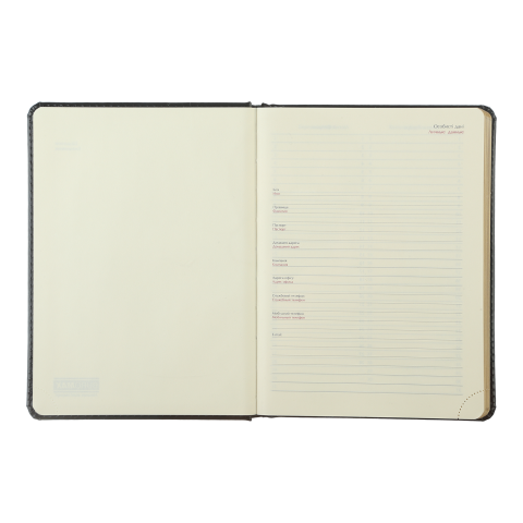 Щоденник недатований Ideal, A5, 288 стр., коричневий, BM.2049-19 2