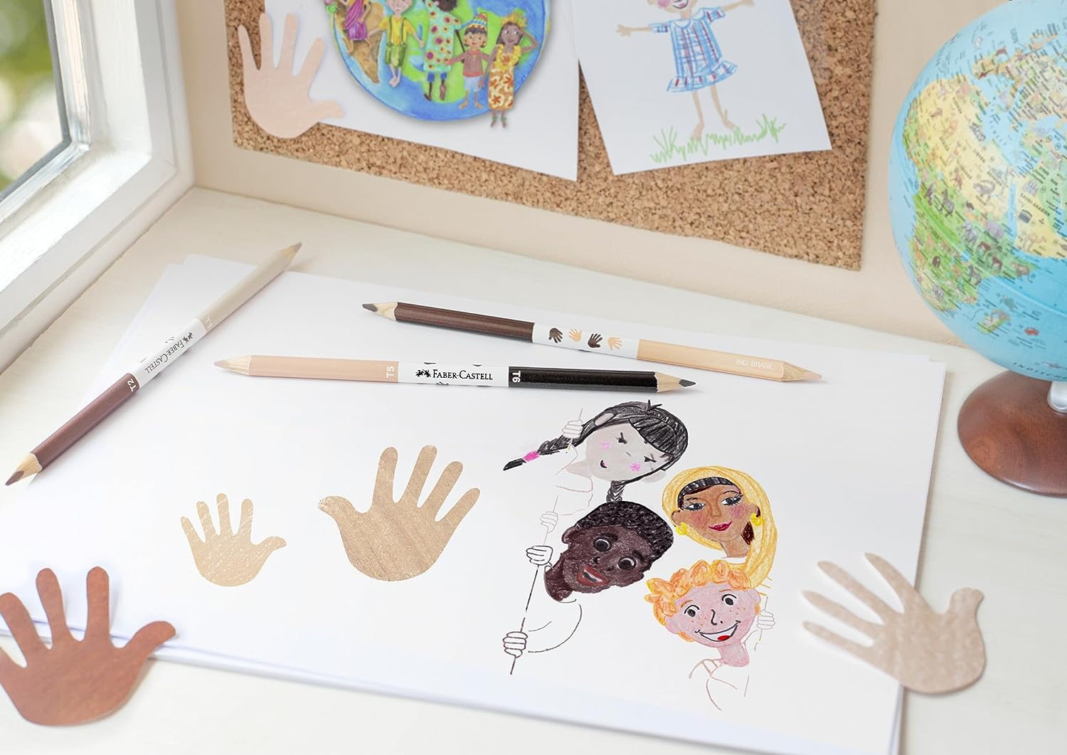 Набір олівців 24 кол+3 шт=6 кол., Bicolor Skintones карт. упаковка, 511515 Faber-Castell 1