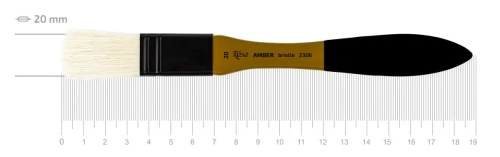 Щетина флейц, AMBER 2306, №20, к.р. пензель ROSA 1