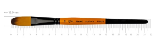 Синтетика овальная FLAME 1368FR, №18, к.р. ,кисть ROSA 1