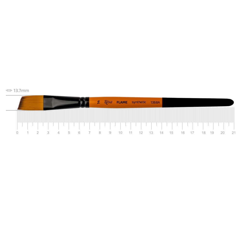 Синтетика плоская  FLAME 1368F, №14, к.р.  кисть ROSA
