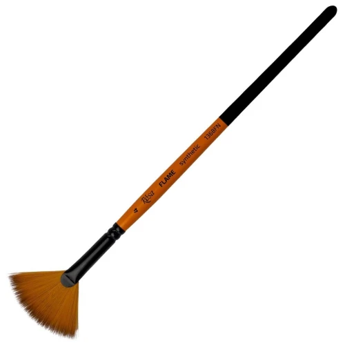Синтетика веерная FLAME 1368FN, №4, к.р. кисть ROSA