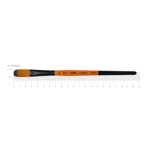 Синтетика овальная FLAME 1368FR, №14, к.р. ,кисть ROSA 2