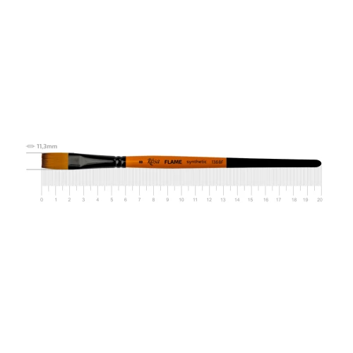 Синтетика плоская  FLAME 1368F, №8, к.р.  кисть ROSA 2