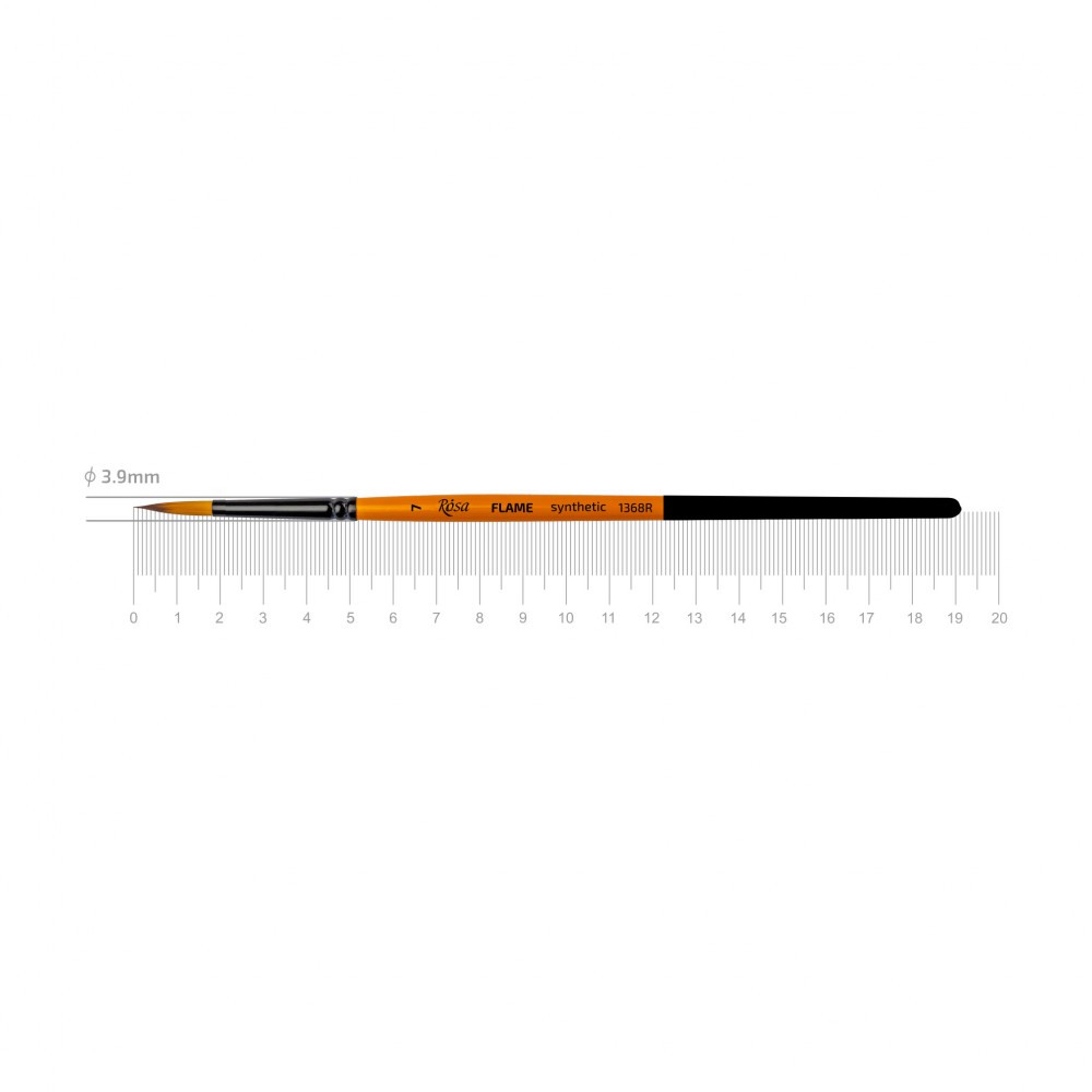Синтетика круглая FLAME 1368R, №7, к.р. кисть ROSA