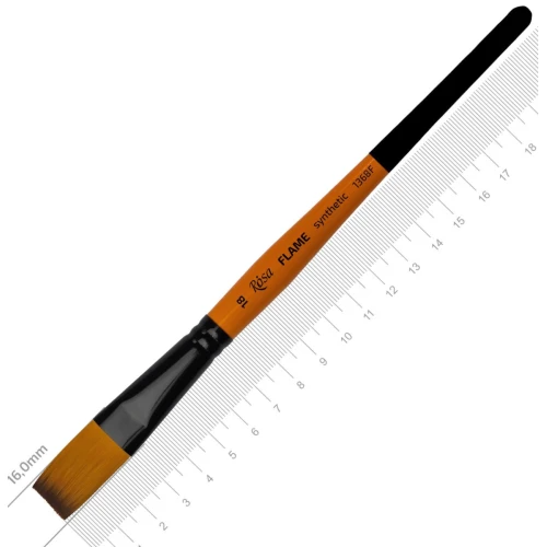 Синтетика плоская  FLAME 1368F, №18, к.р.  кисть ROSA