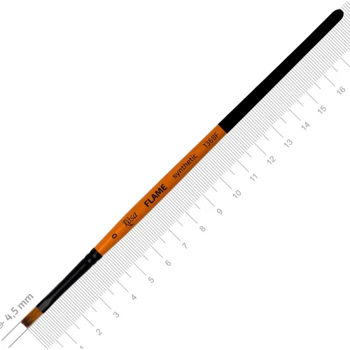 Синтетика плоска, FLAME 1368F, №0, к.р. пензель ROSA