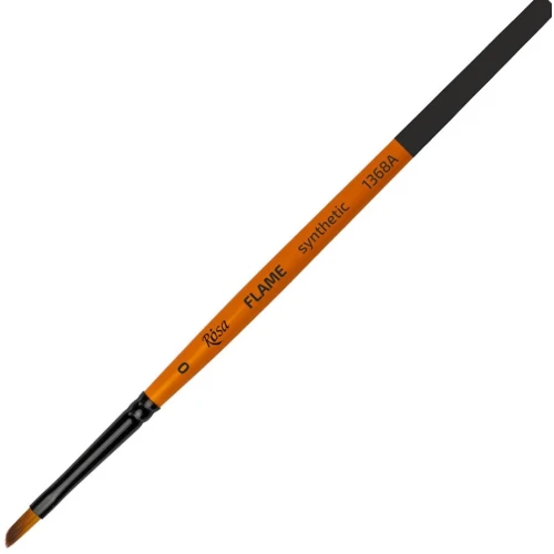 Синтетика угловая  FLAME 1368А, №0, к.р.  кисть ROSA
