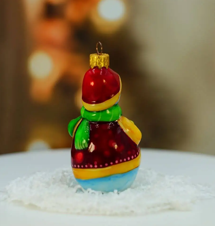 Іграшка ялинкова "Сніговик з зіркою", MarryChupmas 2